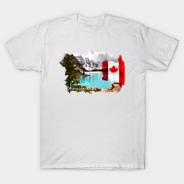 Canada. Lake Moraine T-Shirt by hveyart